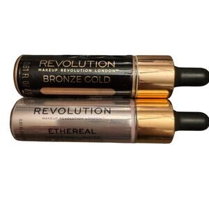 Makeup Revolution Bronze Gold Ethereal Liquid Highlighter 0.61 Fl. Oz